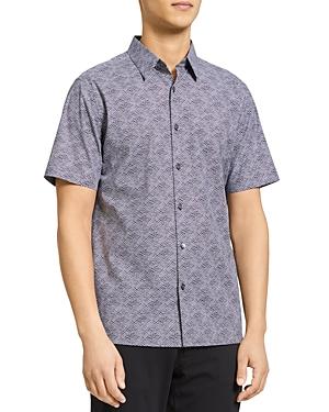 Theory Irving Wave Print Button Down Shirt