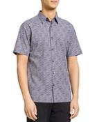 Theory Irving Wave Print Button Down Shirt