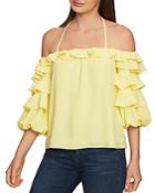 1.state Tiered Balloon-sleeve Top