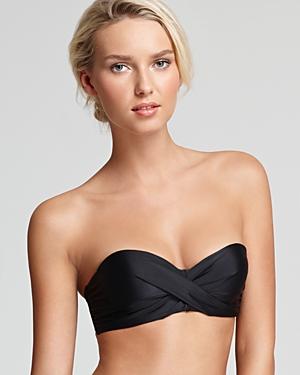 Pilyq Glam Black Bombshell Bandeau Bikini Top
