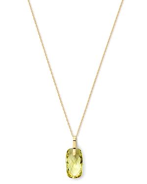 Bloomingdale's Briolette Lemon Citrine Pendant Necklace In 14k Yellow Gold, 18 - 100% Exclusive