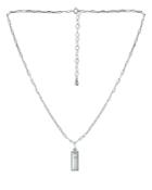 Bloomingdale's Marc & Marcella Diamond Rectangle Pendant Necklace In Sterling Silver, 0.03 Ct. T.w, 16-18 - 100% Exclusive