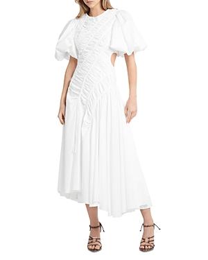 Aje Siren Drawstring Midi Dress