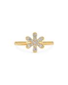 Moon & Meadow 14k Yellow Gold Diamond Daisy Ring - 100% Exclusive