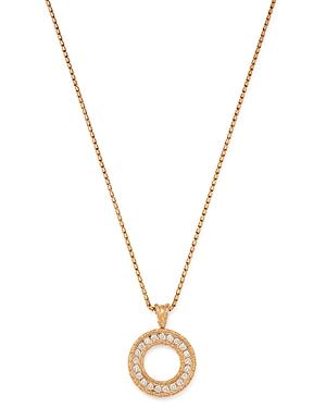 Roberto Coin 18k Rose Gold Florentine Circle Pendant Necklace, 16