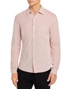 Vince Cotton Oxford Pique Slim Fit Button Down Shirt