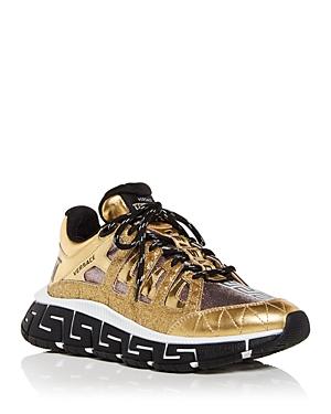 Versace Women's Trigreca Glitter Embellished Low Top Sneakers