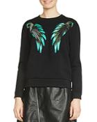 Maje Tonnerre Embroidered Sweater
