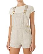 Weworewhat Linen Short Overalls