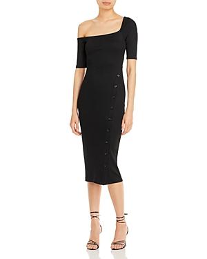 Fore One Shoulder Midi Dress