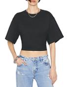 Frame Elastic Back Crop Tee