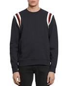 Sandro Slim-fit Striped Band Sweatshirt