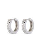 Luv Aj Pave Checkerboard Hoop Earrings