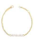 Suzanne Kalan 18k Yellow Gold Diamond Chain Bracelet