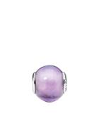 Pandora Charm - Sterling Silver & Synthetic Amethyst Faith, Essence Collection