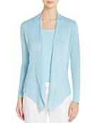 Eileen Fisher Angled Front Linen Cardigan