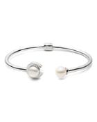 Carolee Cultured Freshwater Pearl C Open Bangle Bracelet