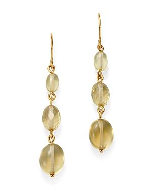 Bloomingdale's Lemon Citrine Triple Drop Earrings In 14k Yellow Gold - 100% Exclusive