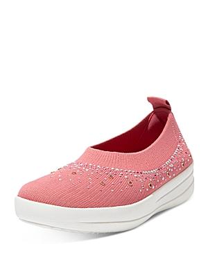 Fitflop Women's Uberknit Embellished Slip On Sneakers