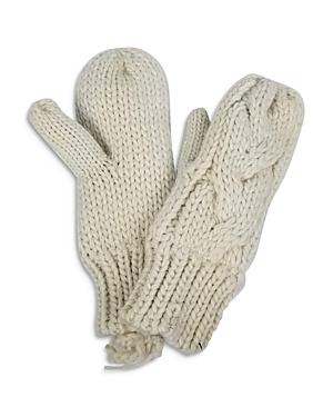 Aqua Fisherman Cable Knit Mittens - 100% Exclusive