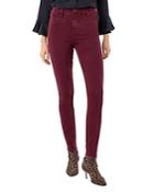 Liverpool Los Angeles Abby High-rise Skinny Jeans In Oxblood