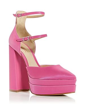 Schutz Women's Elysee Stacked Platform High Block Heel Pumps