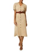 Hobbs London Adaline Midi Button Down Dress