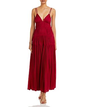 Rebecca Taylor Ruched Mesh Maxi Dress
