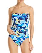 Tommy Bahama Printed Strapless Tankini Top