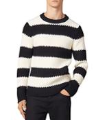 Sandro Andy Wide-striped Crewneck Sweater