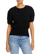 Rebecca Taylor Textured Short Sleeve Sweater
