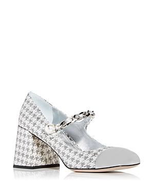 Miu Miu Women's Mary Jane Block Heel Pumps