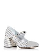 Miu Miu Women's Mary Jane Block Heel Pumps