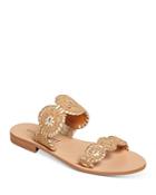 Jack Rogers Women's Lauren Cork & Leather Slide Sandals