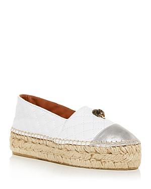 Kurt Geiger London Women's Morella Cap Toe Platform Espadrille Flats