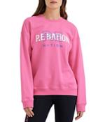 P.e Nation Unity Pink Printed Organic Cotton Sweatshirt