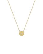 Zoe Chicco 14k Yellow Gold Paris Diamond Disc Pendant Necklace, 14-16