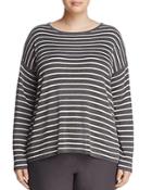 Eileen Fisher Plus Boxy Stripe Sweater
