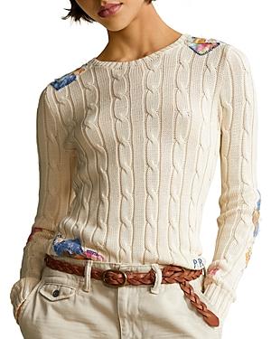 Polo Ralph Lauren Patchwork Cable-knit Sweater