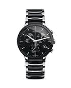 Rado Centrix Xl Quartz Chronograph Ceramic & Stainless Steel Watch, 44mm