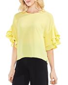 Vince Camuto Tiered Ruffle Bell Sleeve Blouse