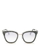 Jimmy Choo Women's Lizzy Glitter Cat Eye Sunglasses, 50mm