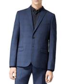 The Kooples Plaid Navy Blazer