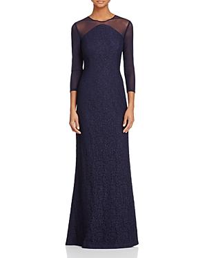 Adrianna Papell Lace Illusion Gown