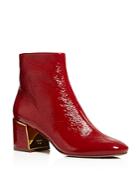 Tory Burch Women's Juliana Tumbled Patent Leather Booties
