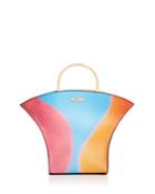Moschino Multicolored Leather Top Handle Bag