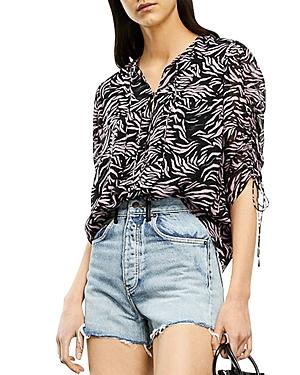 The Kooples Zebra Print Blouse