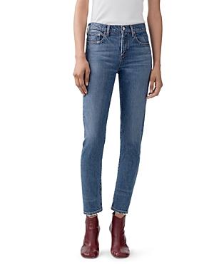 Agolde Toni Mid-rise Ankle Skinny Jeans In Obscure
