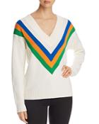 Tory Burch Striped Merino-wool Sweater