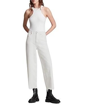Allsaints Jayce Raw Hem Jeans In White